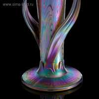 Ваза интерьерная "Iris Leaf Glass", 33 см