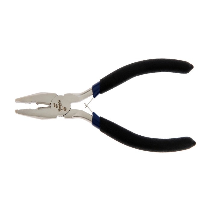 Плоскогубцы ТУНДРА mini, никелированные, обрезиненные рукоятки, 120 мм Плоскогубцы ТУНДРА mini, никелированные, обрезиненные рукоятки, 120 мм