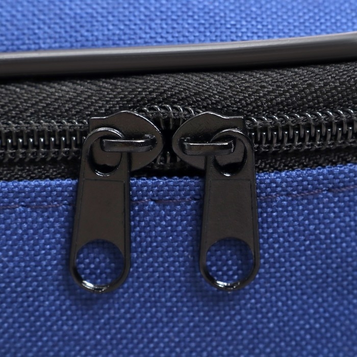 Папка с ручками текстильная А4, 370 х 290 х 50 мм, Calligrata, 1С15 Папка с ручками текстильная А4, 370 х 290 х 50 мм, Calligrata, 1С15 "Кингисепп", внешний/внутренний карман, синяя