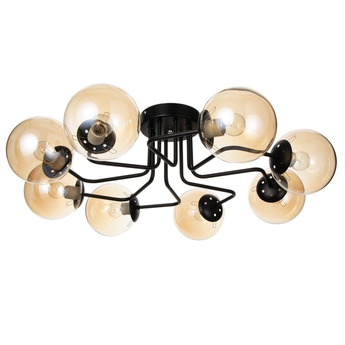 Люстра 2792/8 E27 40Вт черный 80х80х30 см BayerLux Люстра 2792/8 E27 40Вт черный 80х80х30 см BayerLux