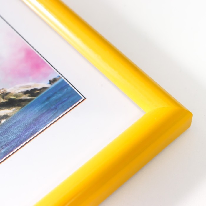 Фоторамка пластик Фоторамка пластик "Палитра" 10x15 см, желтый
