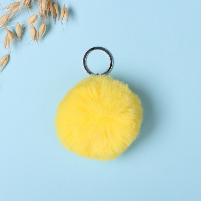 Пушистик на кольце  Пушистик на кольце "Цыплёнок. Ты тоже солнышко?" d=8 см 15х15 см