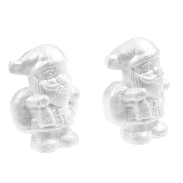 Новый год! Основа для творчества и декорирования «Дед Мороз», набор 2 шт., размер 1 шт. — 10,5 × 6,5 × 4,5 см Новый год! Основа для творчества и декорирования «Дед Мороз», набор 2 шт., размер 1 шт. — 10,5 × 6,5 × 4,5 см