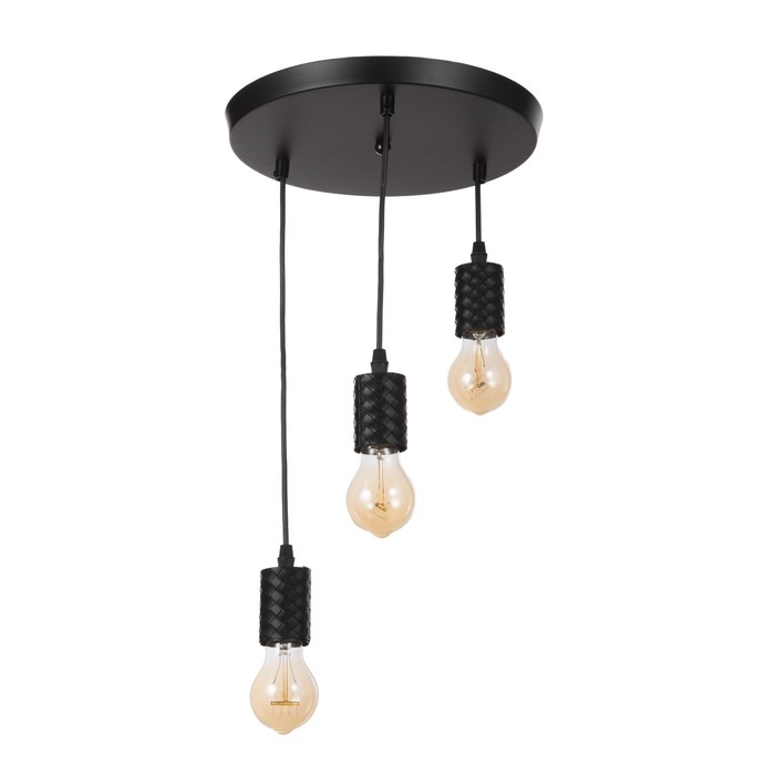 Светильник Светильник "Скин" 3хЕ27 40Вт черный 30х30х16-60см