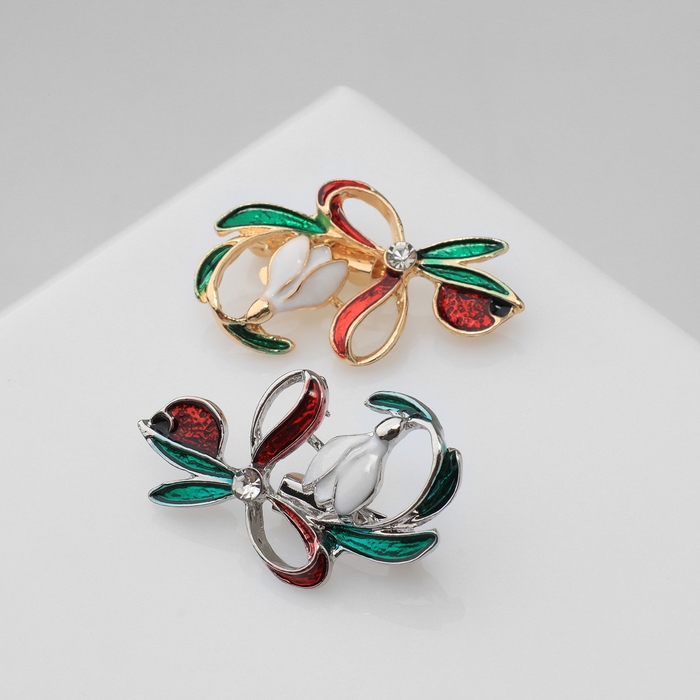 Брошь «Цветок» подснежник с бантиком, цвет МИКС (неделимая фасовка 12 шт., цена за шт.) Брошь «Цветок» подснежник с бантиком, цвет МИКС (неделимая фасовка 12 шт., цена за шт.)