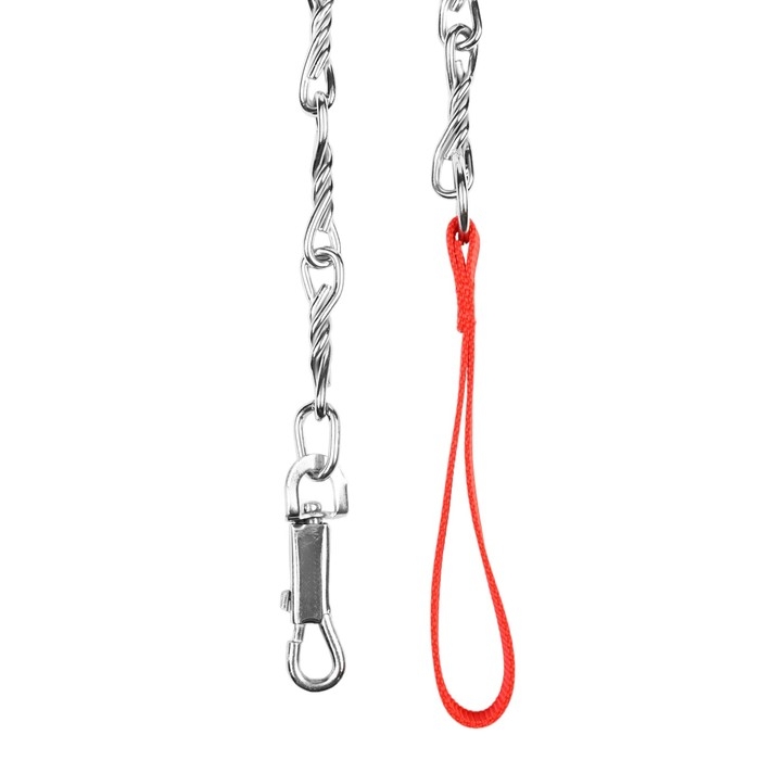 Поводок металлический витой с нейлоновой ручкой, 180 см х 4 мм Поводок металлический витой с нейлоновой ручкой, 180 см х 4 мм