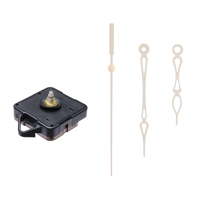 Часовой механизм со стрелками «Соломон-34», плавный ход, шток 16 мм, стрелки 67/100/105 мм Часовой механизм со стрелками «Соломон-34», плавный ход, шток 16 мм, стрелки 67/100/105 мм