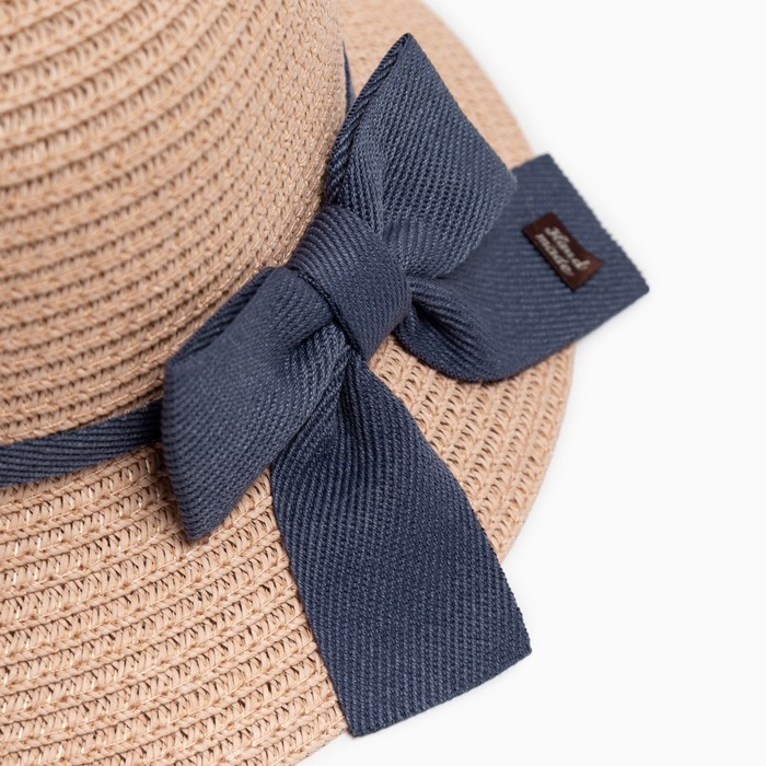 Шляпа для девочки MINAKU, цв. пудра, р-р 54 Шляпа для девочки MINAKU, цв. пудра, р-р 54