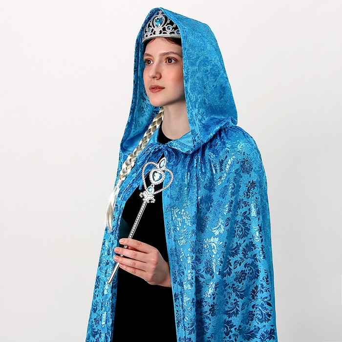 Карнавальный набор взрослый, плюш, цвет голубой с узором Карнавальный набор взрослый, плюш, цвет голубой с узором