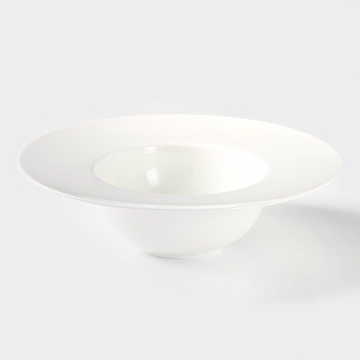 Тарелка фарфоровая для пасты Wilmax, 600 мл, d=25 см, цвет белый Тарелка фарфоровая для пасты Wilmax, 600 мл, d=25 см, цвет белый