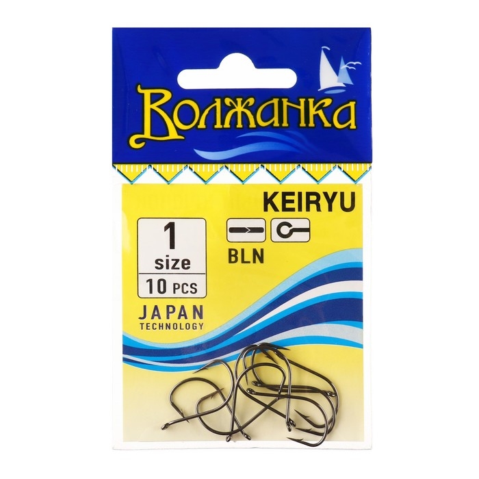 Крючки  Крючки "Волжанка" Keiryu № 1, 10 шт