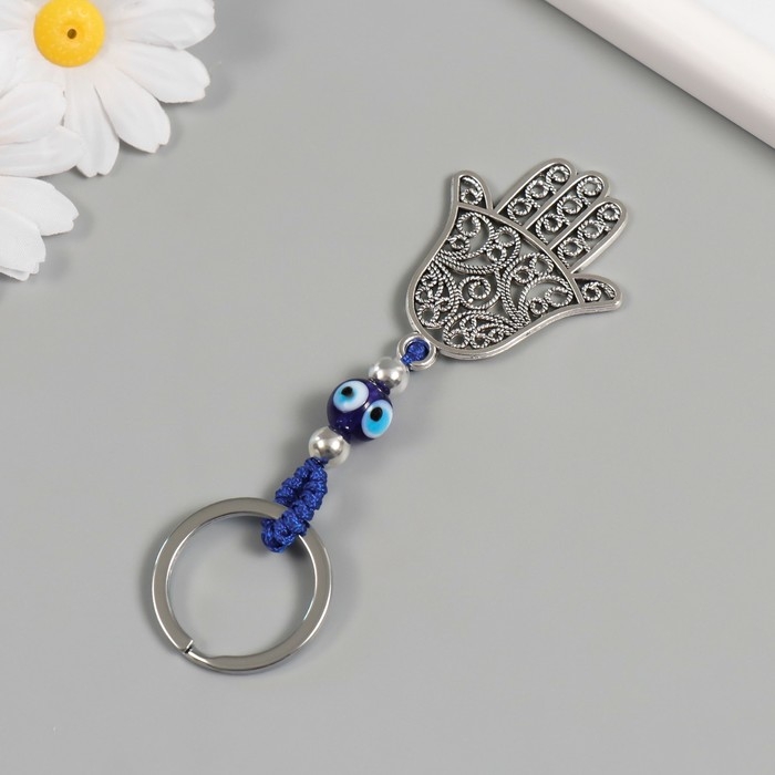 Брелок от сглаза металл Брелок от сглаза металл "Рука Фатимы ажурная" 4,2х5,5 см