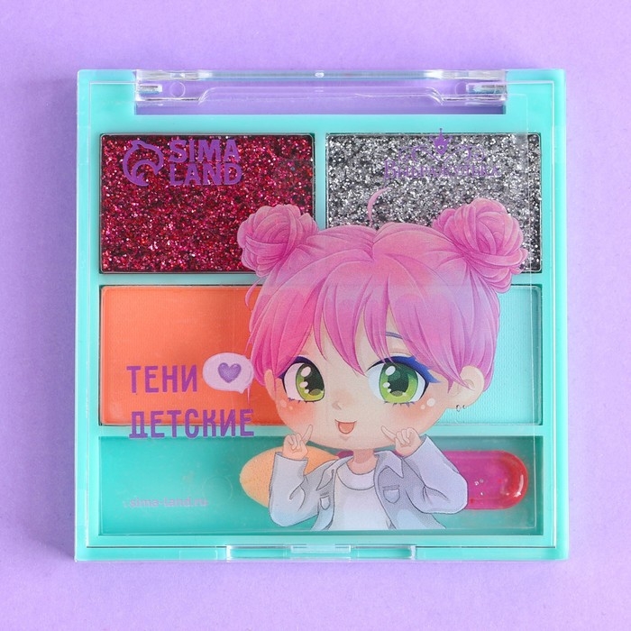 Тени детские «‎Милота»‎, 4 цвета