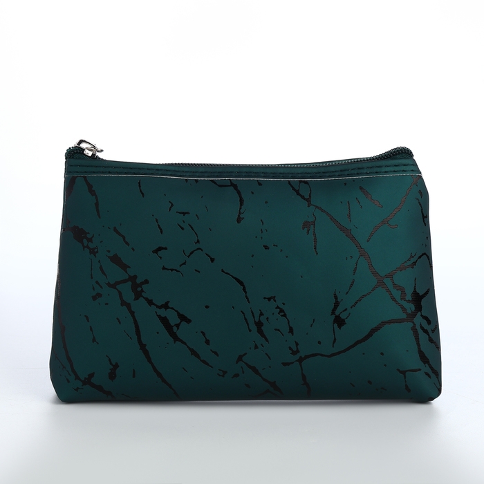 Набор косметичек 2 в 1 на молнии, цвет зелёный Набор косметичек 2 в 1 на молнии, цвет зелёный