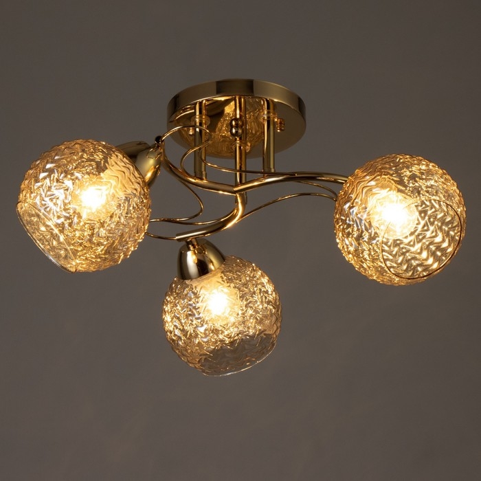 Люстра Люстра "Эрион" 3хЕ27 40Вт золото 50х50х24 см BayerLux