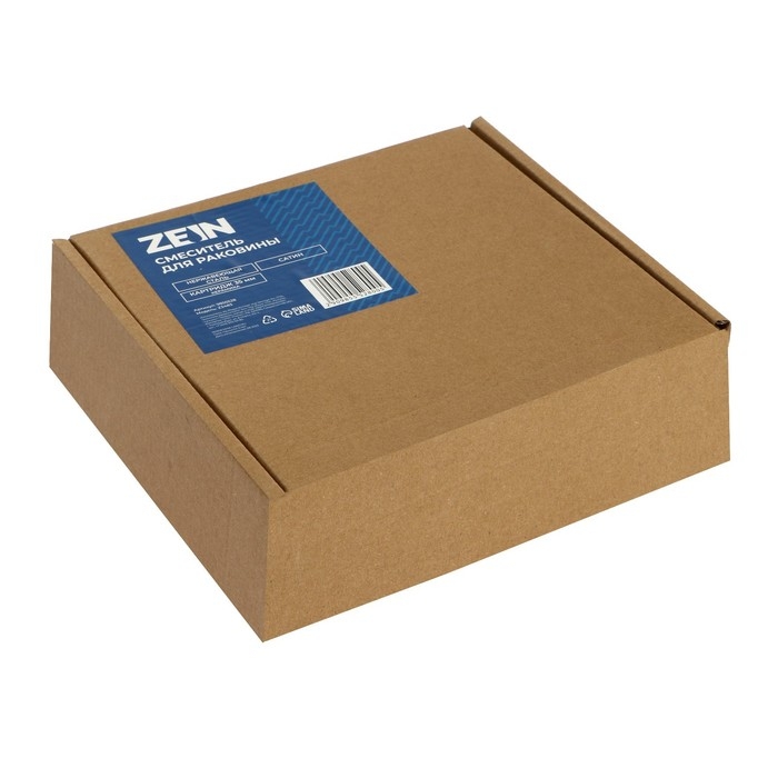 Смеситель для раковины ZEIN Z3483, картридж керамика 35 мм, нержавеющая сталь, сатин Смеситель для раковины ZEIN Z3483, картридж керамика 35 мм, нержавеющая сталь, сатин