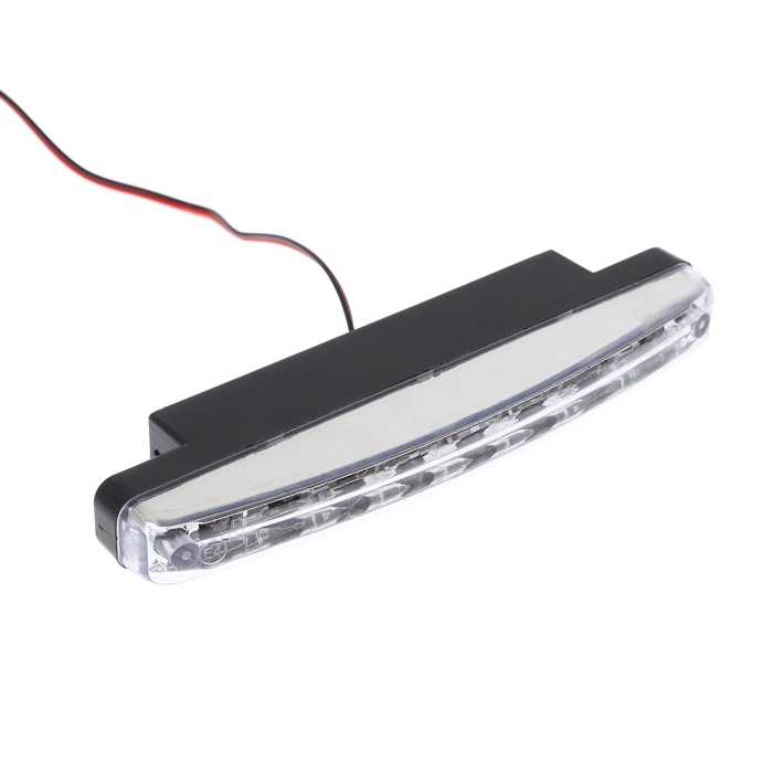 Дневные ходовые огни, 12 В, 24 Вт, 8 LED, 6500 К, провод 80 см, набор 2 шт Дневные ходовые огни, 12 В, 24 Вт, 8 LED, 6500 К, провод 80 см, набор 2 шт