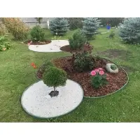 Лента бордюрная, 10 см&times;10 м, толщина 1 мм, пластиковая, оливковая, KANTA