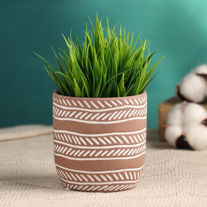 Кашпо  Кашпо "Узоры" МИКС, 8,5х8см