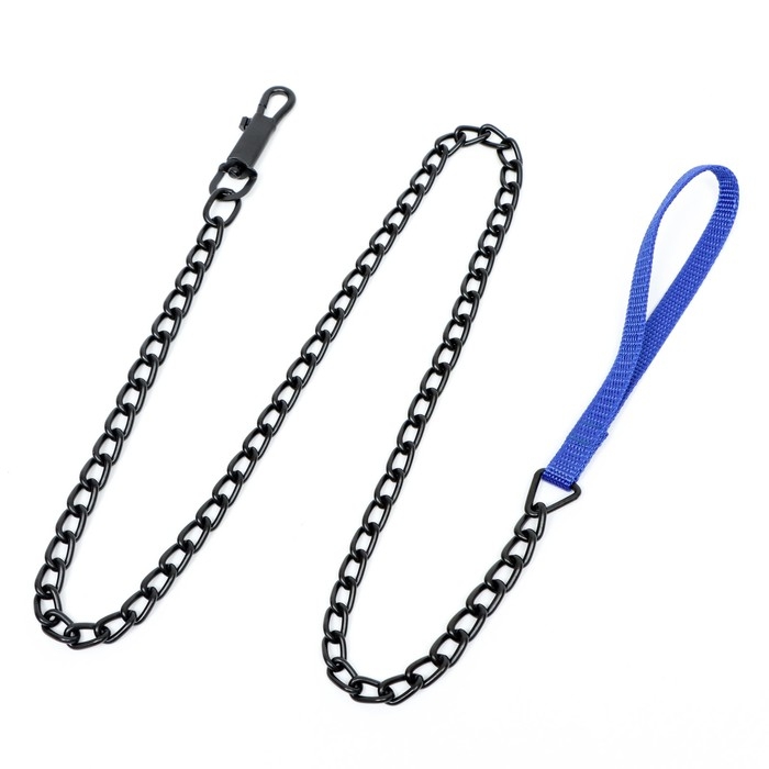 Поводок металлический, 120 см х 3 мм, черный Поводок металлический, 120 см х 3 мм, черный