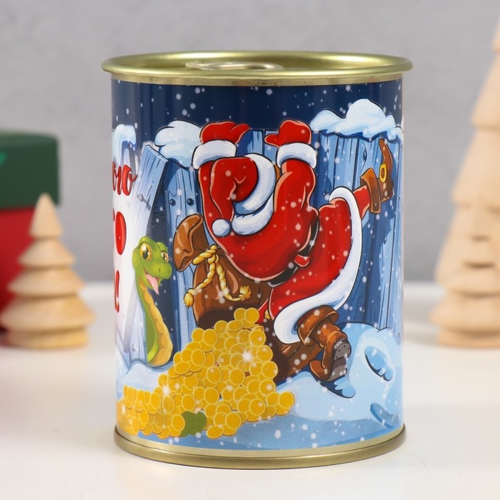Копилка-банка металл Копилка-банка металл "Сказочного нового года"