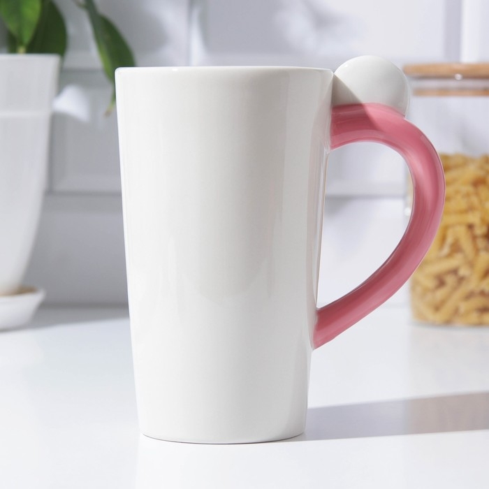 Кружка керамическая «Самая сладкая», 550 мл, цвет белый