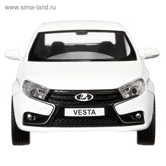 Машина металлическая «Lada Vesta седан» 1:24, цвет белый, открываются двери, капот, багаж, световые и звуковые эффекты Машина металлическая «Lada Vesta седан» 1:24, цвет белый, открываются двери, капот, багаж, световые и звуковые эффекты
