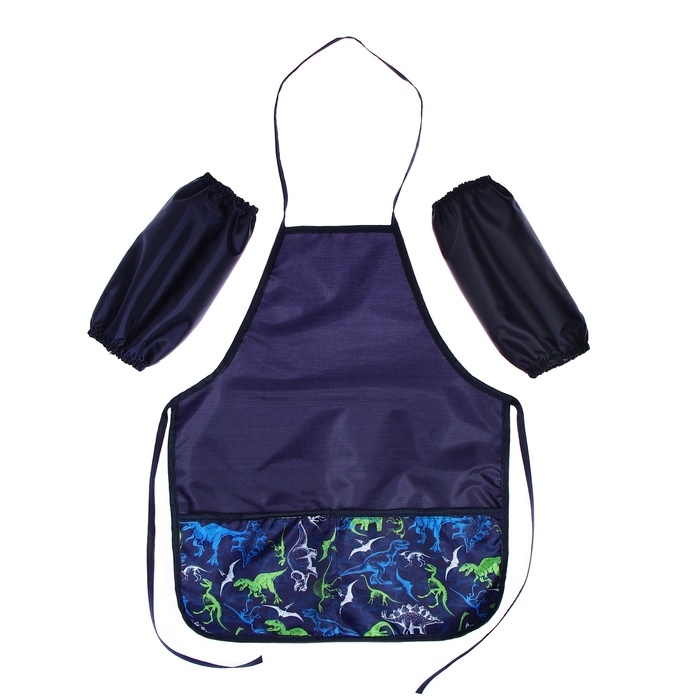 Фартук для труда + нарукавники, 485 х 395/250 х 160 мм, рост 116-146 см, Calligrata, Фартук для труда + нарукавники, 485 х 395/250 х 160 мм, рост 116-146 см, Calligrata, "Динозавры"