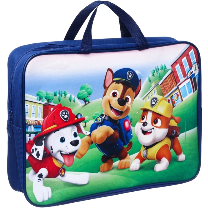 Папка с ручками текстильная А4, 350х270х100 мм, Щенячий патруль Папка с ручками текстильная А4, 350х270х100 мм, Щенячий патруль