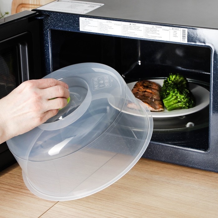 Крышка для СВЧ, d=25 см, цвет микс Крышка для СВЧ, d=25 см, цвет микс