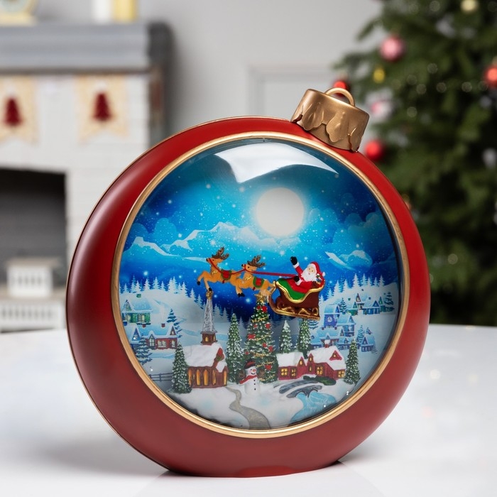 Фигура светодиодная «Ночные огни», 20.9х21.3х8.5 см, музыка, батарейки ААх3 (не в комплекте), USB, свечение тёплое белое Фигура светодиодная «Ночные огни», 20.9х21.3х8.5 см, музыка, батарейки ААх3 (не в комплекте), USB, свечение тёплое белое