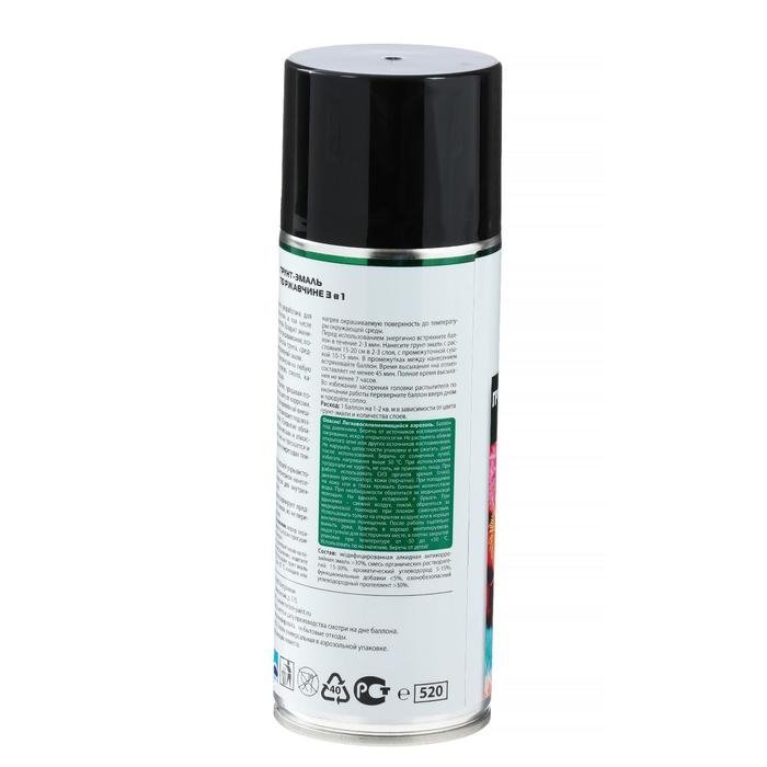 Грунт-эмаль REXTON по ржавчине 3 в 1, черный, аэрозоль 520 мл RT-150.20 Грунт-эмаль REXTON по ржавчине 3 в 1, черный, аэрозоль 520 мл RT-150.20