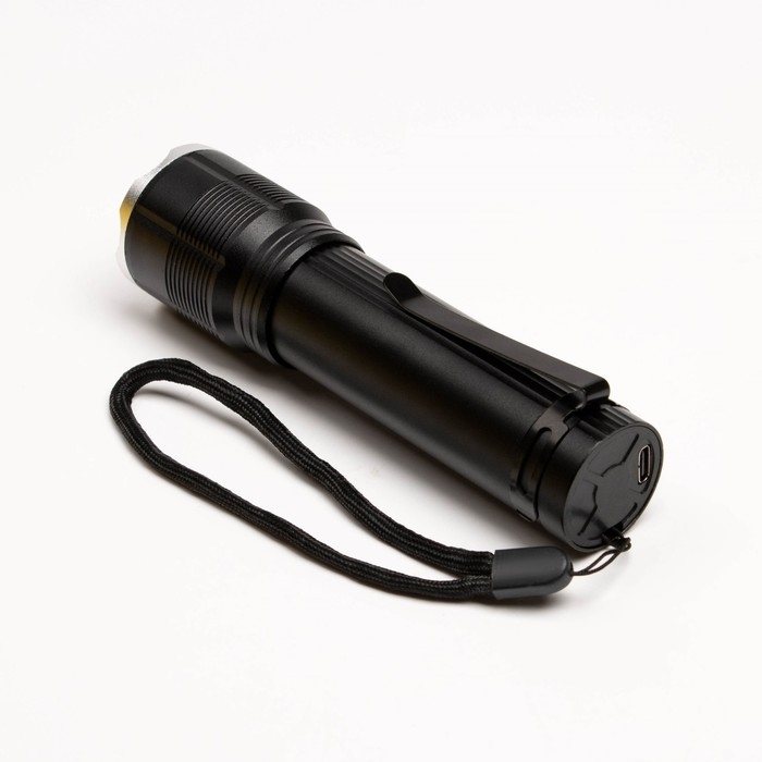 Фонарь ручной аккумуляторный  Фонарь ручной аккумуляторный "Мастер К", 1200 мАч, 30+15 Вт, 500 лм, P50, COB, zoom, Type-C