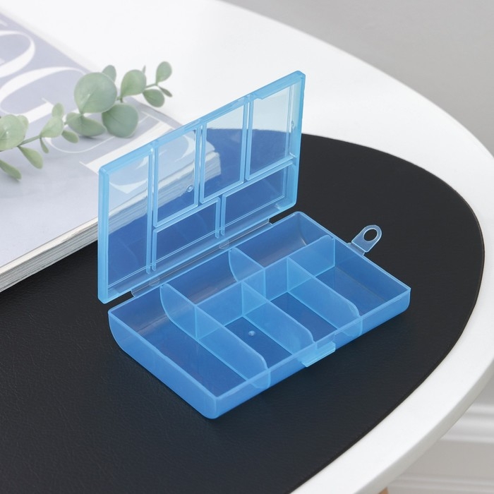 Органайзер для хранения, 6 ячеек, 12×8,5×2,5, цвет МИКС Органайзер для хранения, 6 ячеек, 12×8,5×2,5, цвет МИКС