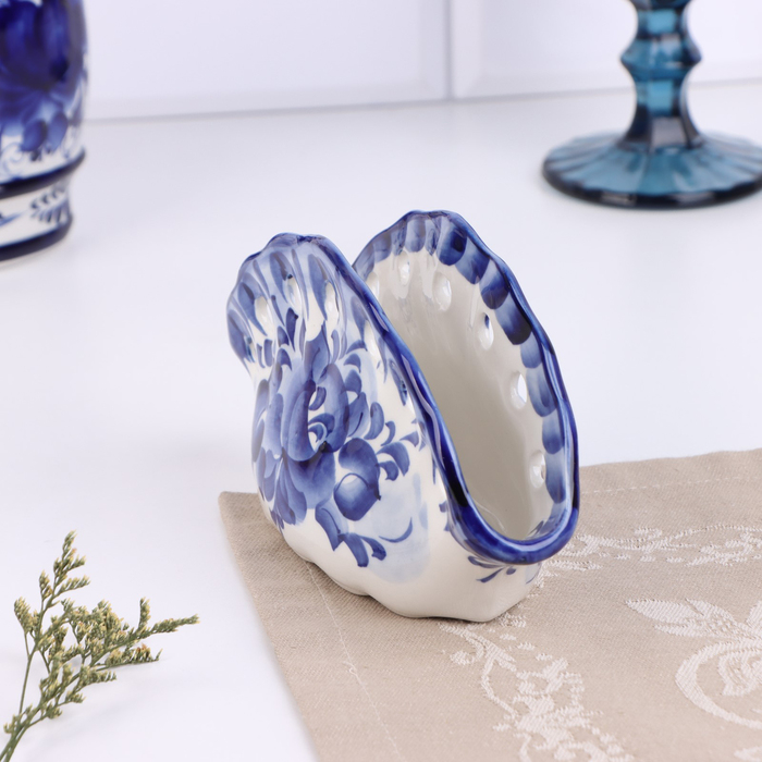 Салфетница «Ракушка», гжель Салфетница «Ракушка», гжель