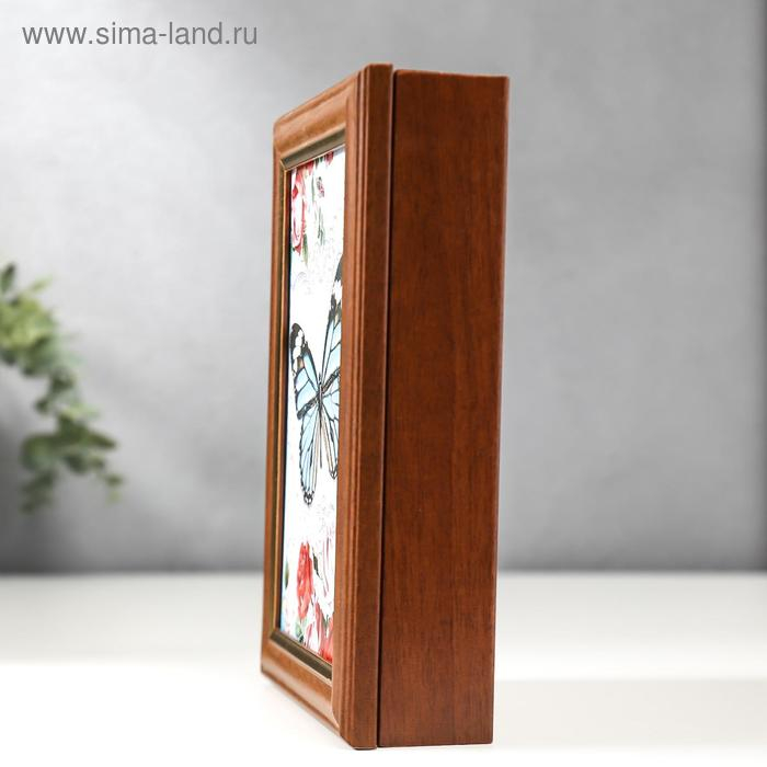 Ключница Ключница "Бабочка" орех 15х21 см