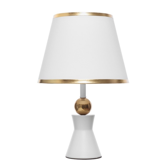 Настольная лампа Настольная лампа "Анси" Е27 40Вт бело-золотой 23х23х40 см