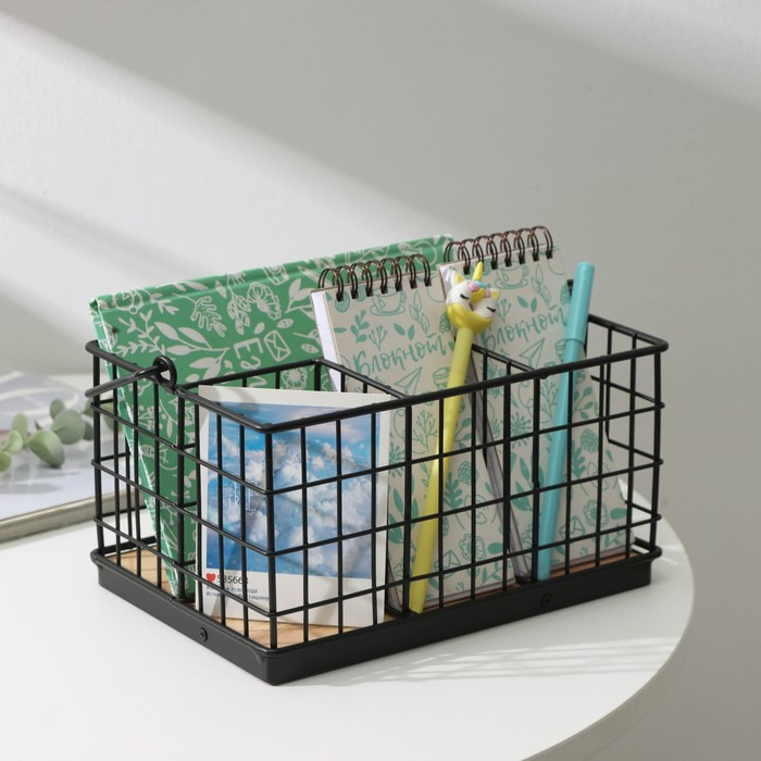 Корзина для мелочей Доляна «Эстетика», 23,5×16×12 см Корзина для мелочей Доляна «Эстетика», 23,5×16×12 см