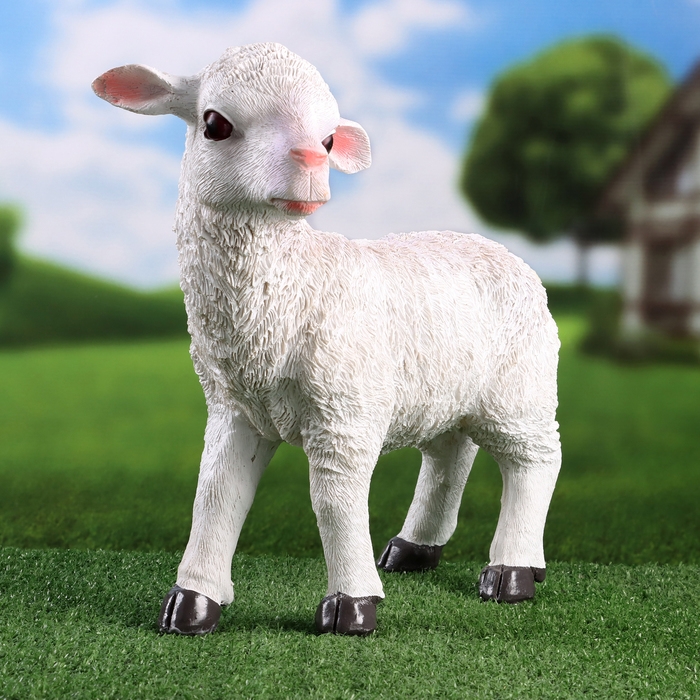 Садовая фигура  Садовая фигура "Ягненок" 30х12х31см