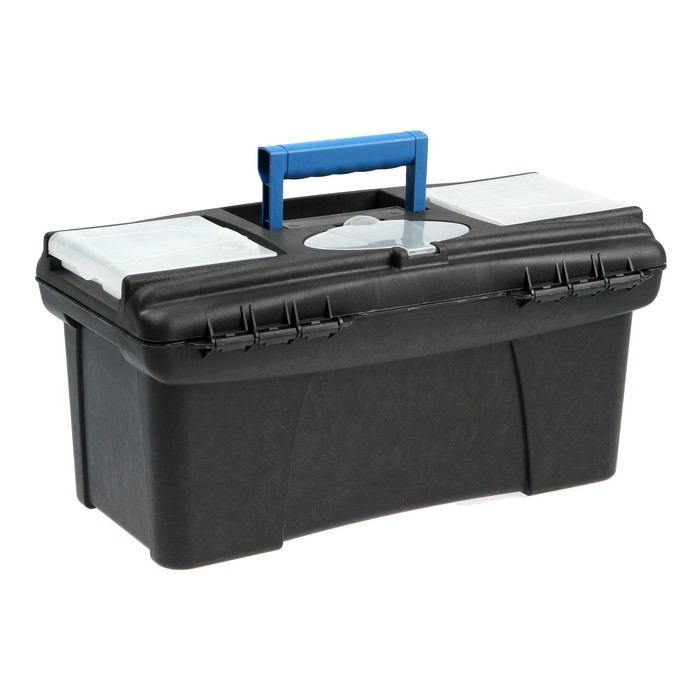 Ящик для инструмента ТУНДРА, 16 Ящик для инструмента ТУНДРА, 16", 410 х 220 х 195 мм, пластиковый