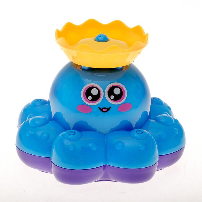 Игрушка для ванны «Осьминожка - фонтанчик», кружится, на батарейках, цвет МИКС, Крошка Я Игрушка для ванны «Осьминожка - фонтанчик», кружится, на батарейках, цвет МИКС, Крошка Я
