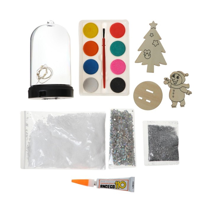 Набор для творчества «Новогодний ночник», снеговик Набор для творчества «Новогодний ночник», снеговик