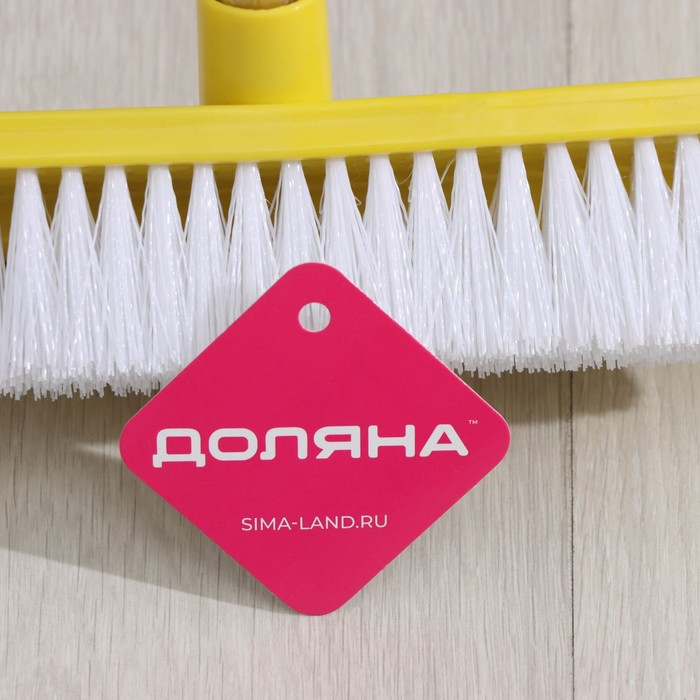 Щётка для пола с водосгоном Доляна, телескопический черенок, нержавеющая сталь, 26×6×73(118) см, цвет МИКС Щётка для пола с водосгоном Доляна, телескопический черенок, нержавеющая сталь, 26×6×73(118) см, цвет МИКС