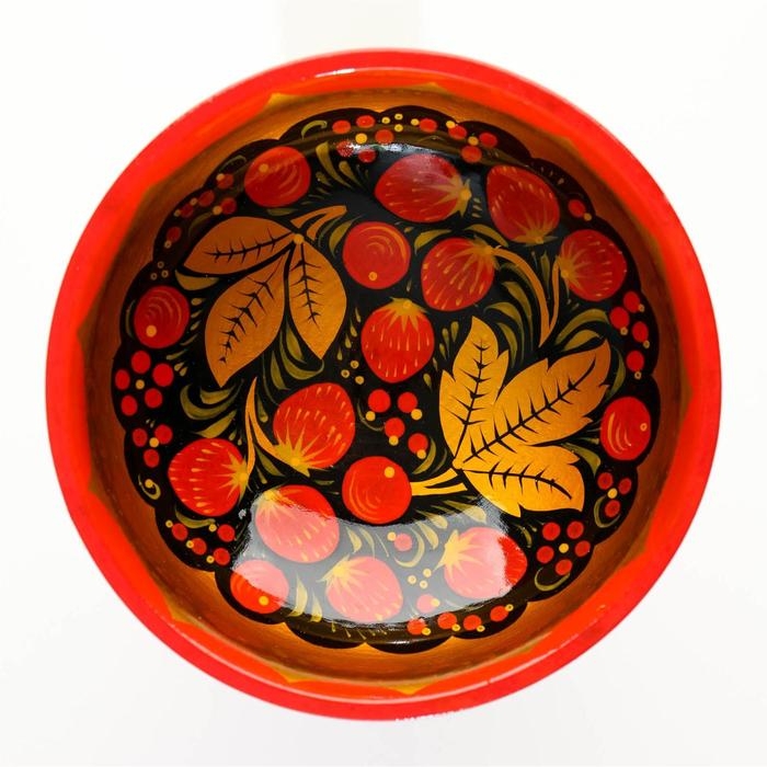 Фруктовница на ножке «Хохлома» Фруктовница на ножке «Хохлома»