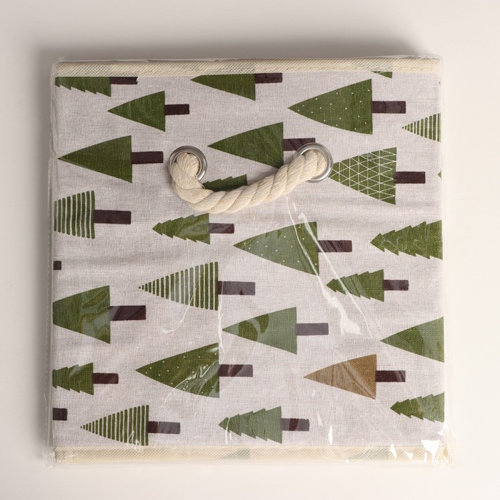 Короб стеллажный для хранения «Ёлки», 27×27×27 см Короб стеллажный для хранения «Ёлки», 27×27×27 см