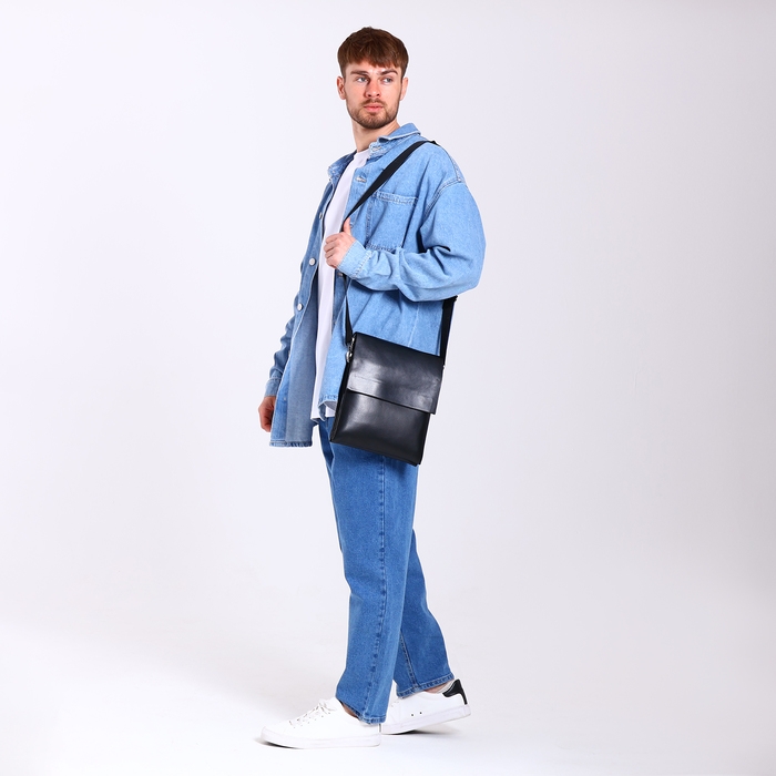 Сумка мужская, цвет чёрный Сумка мужская, цвет чёрный