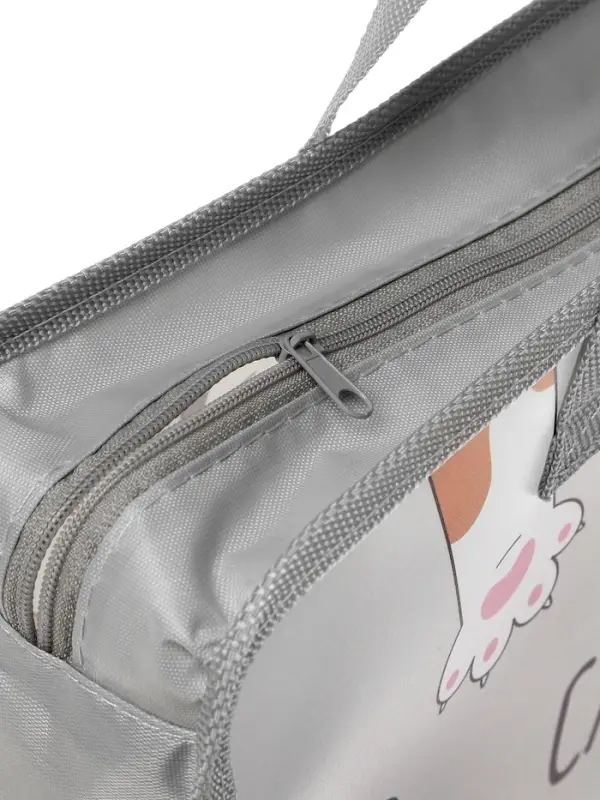 Папка с ручками &laquo;Лапки&raquo;, А4, пластиковая, 70 мм, 322&times;256 мм