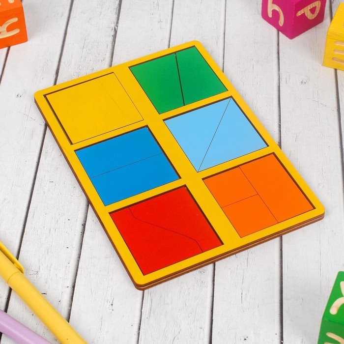 «Сложи квадрат» Б.П.Никитин, 1 уровень (мини), цвета МИКС «Сложи квадрат» Б.П.Никитин, 1 уровень (мини), цвета МИКС