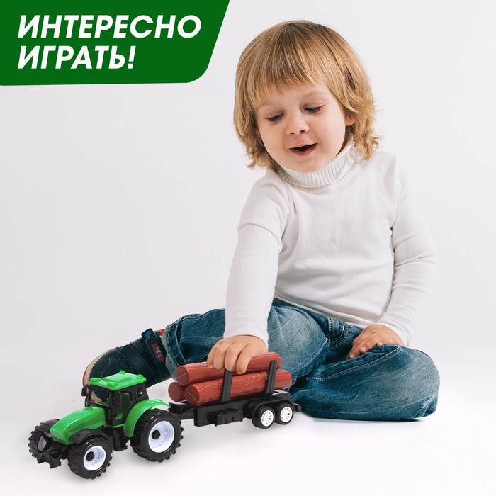 Трактор инерционный «Фермер», с прицепом Трактор инерционный «Фермер», с прицепом