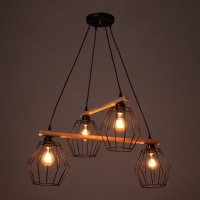 Светильник 2097/4BK E27 40Вт черный 70х50х90 см BayerLux